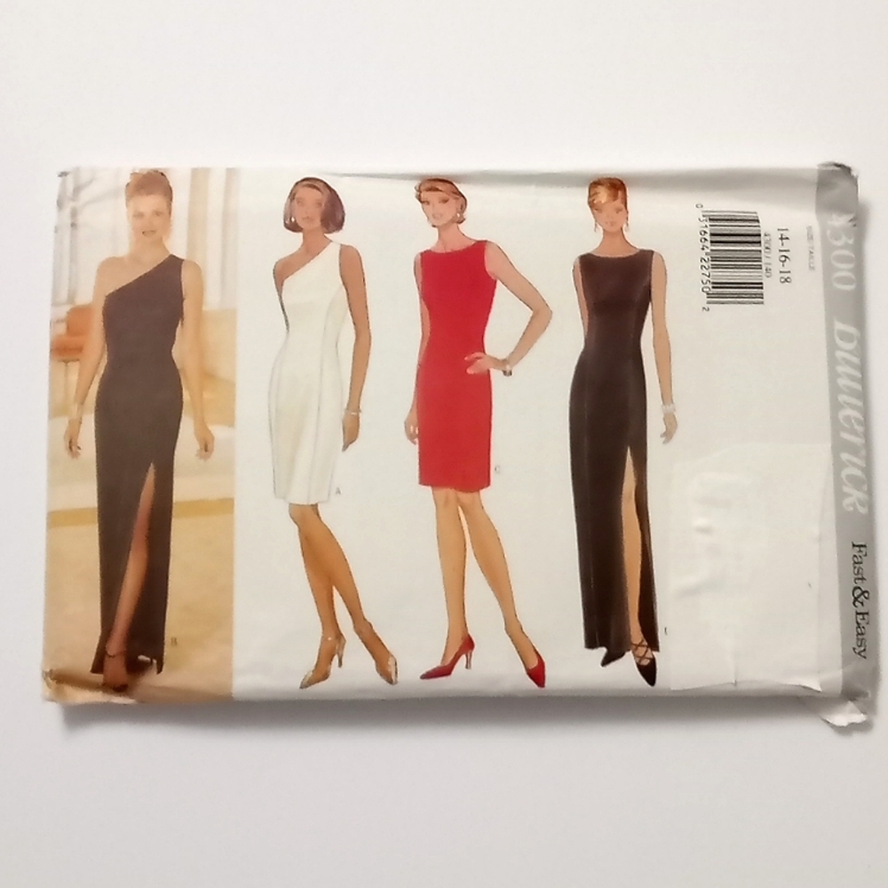 Butterick 4300 Pattern Evening Dress & Gown size 14-16-18